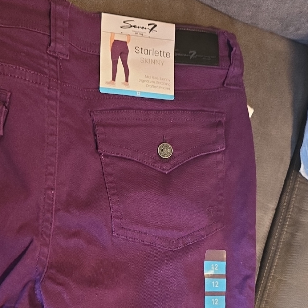 Seven7 Starlette Skinny Jeans in Rich Purple